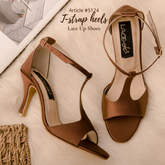 T-strap Heels-BROWN